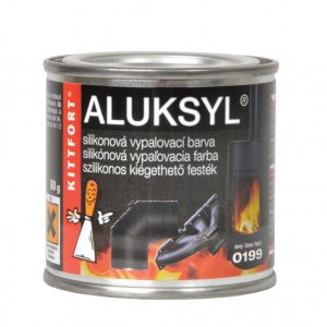 Aluksyl vypaľovacia silikónová žiaruvzdorná farba čierna 80g
