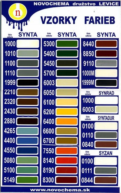 NOVOCHEMA S 2000 SYNTADUR - základná syntetická farba - 840 - Červenohnedá - 0,9 Kg
